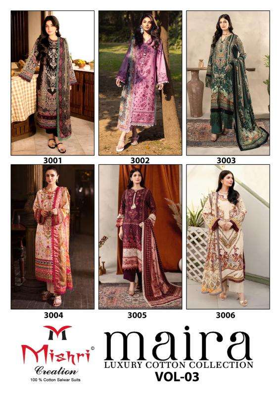 Mishri maira vol-03 Dress material manufacturers in Kolkata