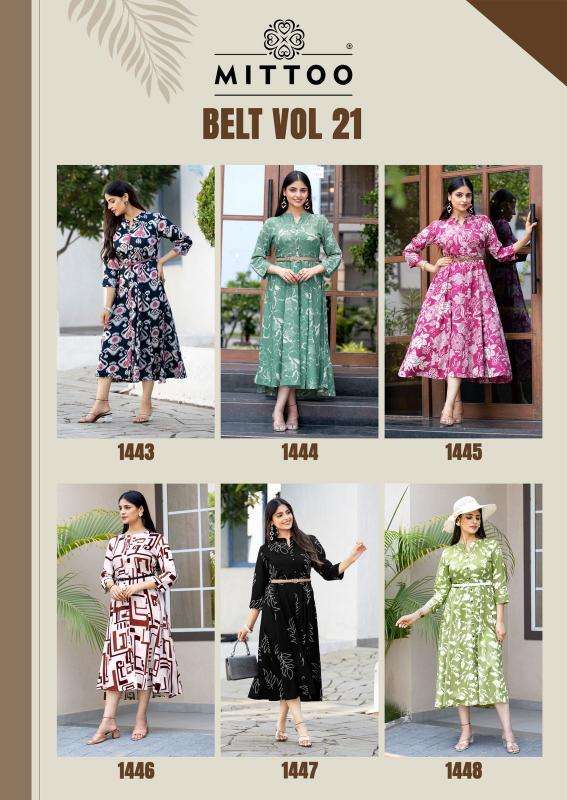Mittoo belt vol 21 Printed Kurtis in Gujarat