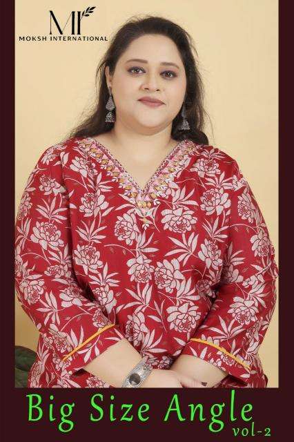 Moksh international big size angle vol 2 Kurti wholesaler in gujarat