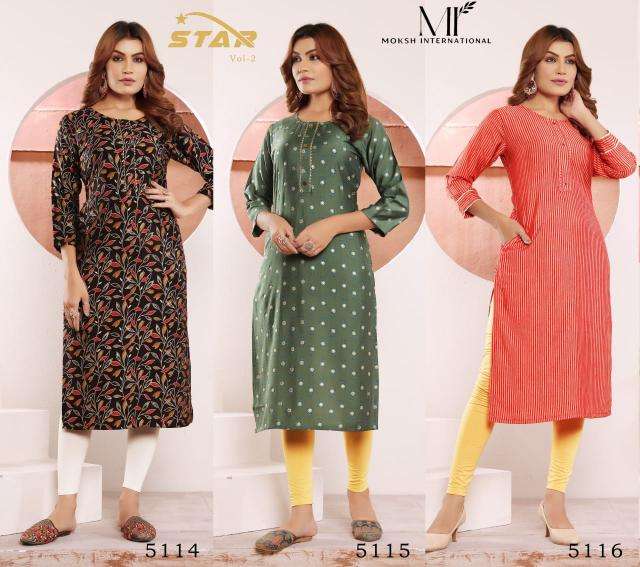 Moksh International star Vol-2 indian kurti tops online