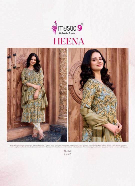 Mystic9 heena vol 7 Designer Kurti suppliers in Vadodara