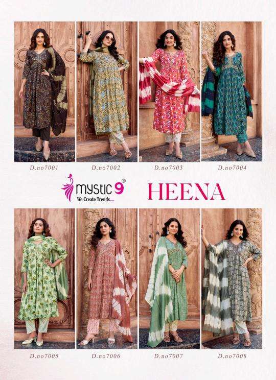 Mystic9 heena vol 7 Designer Kurti suppliers in Vadodara