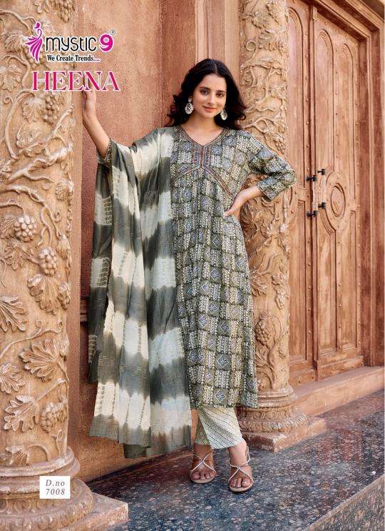 Mystic9 heena vol 7 Designer Kurti suppliers in Vadodara