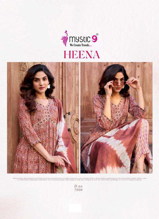 Mystic9 heena vol 7 Designer Kurti suppliers in Vadodara