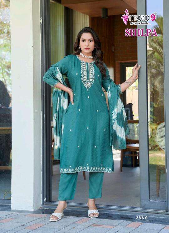 Mystic9 shilpa vol 2 sleeveless indian kurti