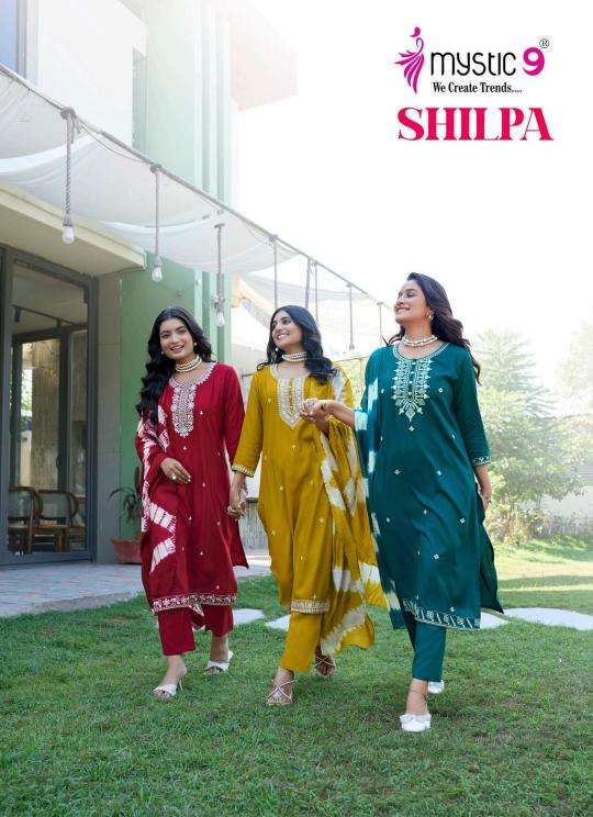 Mystic9 shilpa vol 2 sleeveless indian kurti