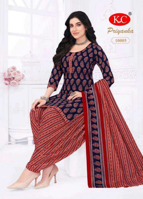 Navkar k.c priyanka vol 10 measurement indian kurti size chart