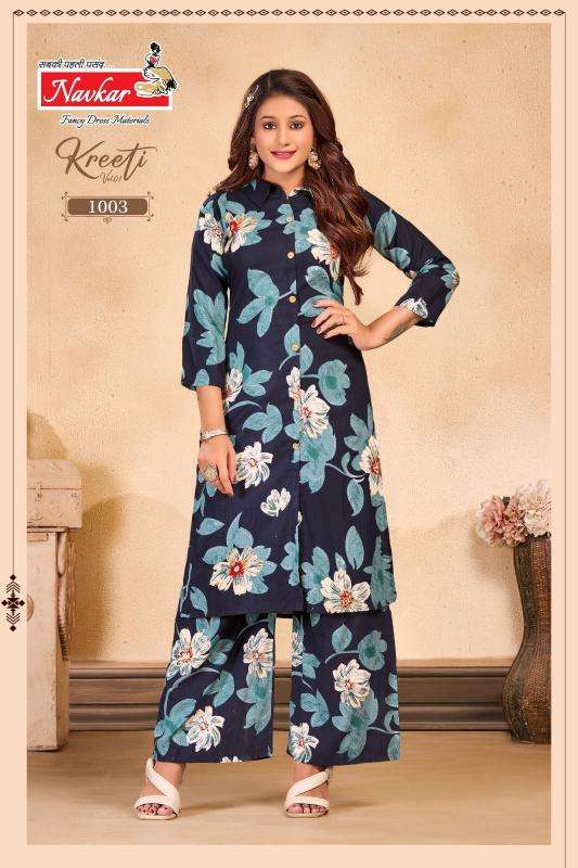 Navkar kreeti vol 1 elegant evening wear indian kurtis