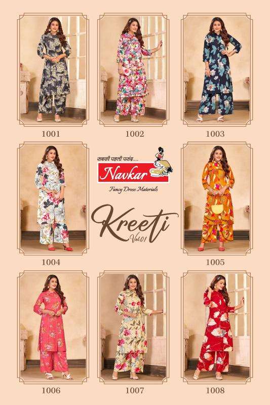 Navkar kreeti vol 1 elegant evening wear indian kurtis