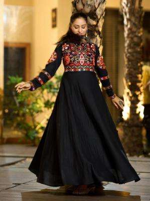 Navratri special rayon with mirror work Surat Kurtis catalog