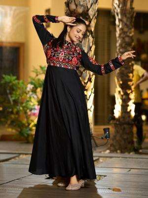 Navratri special rayon with mirror work Surat Kurtis catalog