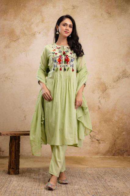 New mulmul cotton embroidered Kurti wholesale suppliers in Kolkata