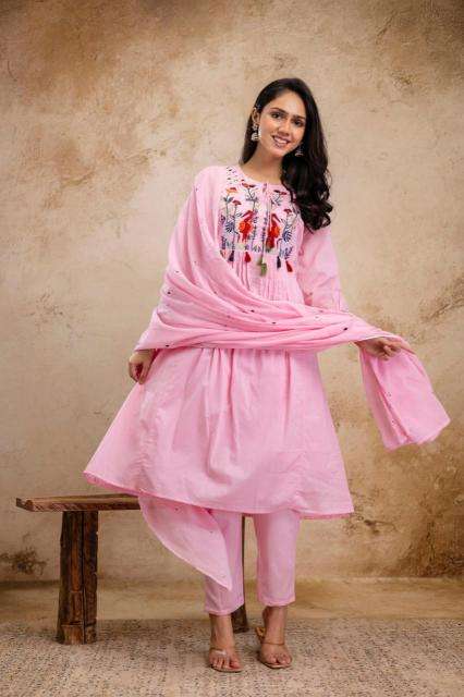 New mulmul cotton embroidered Kurti wholesale suppliers in Kolkata