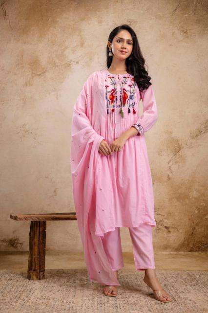 New mulmul cotton embroidered Kurti wholesale suppliers in Kolkata