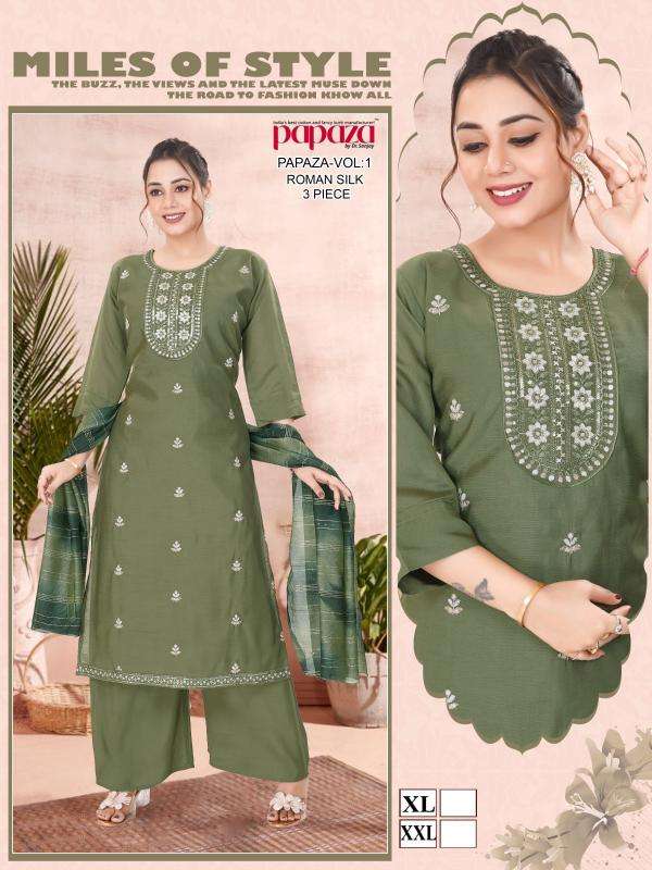 Papaza vol.-1 indian hand embroidery designs for kurtis
