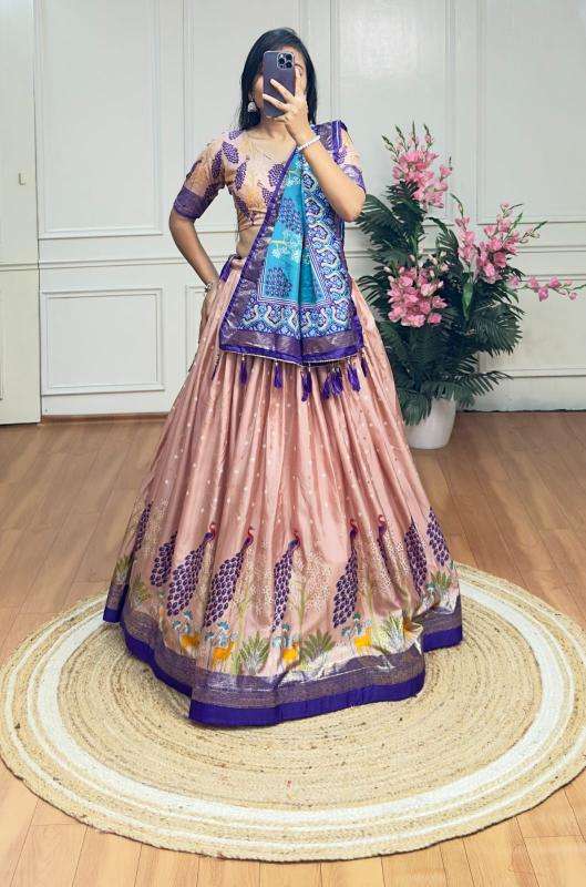 PICOCK Dola Silk Wholesale lehenga in Kolkata
