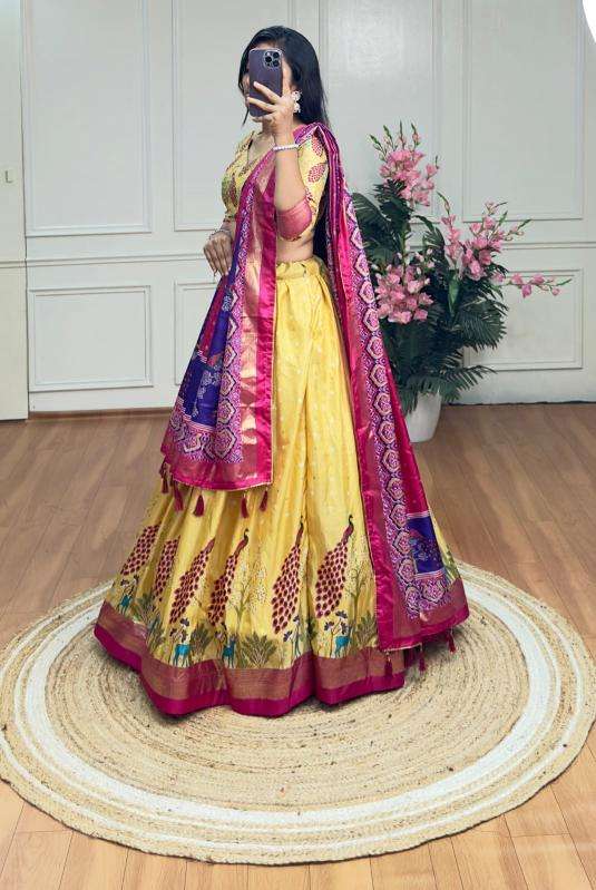PICOCK Dola Silk Wholesale lehenga in Kolkata