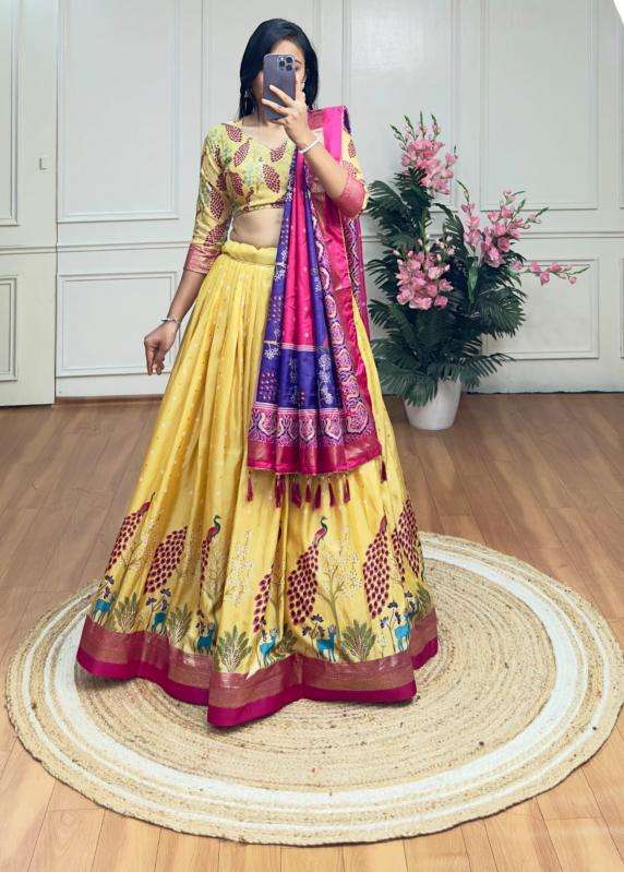 PICOCK Dola Silk Wholesale lehenga in Kolkata