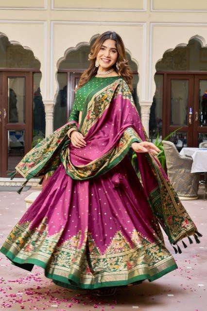 Piramid Dola Silk Bridal lehenga choli in Kolkata