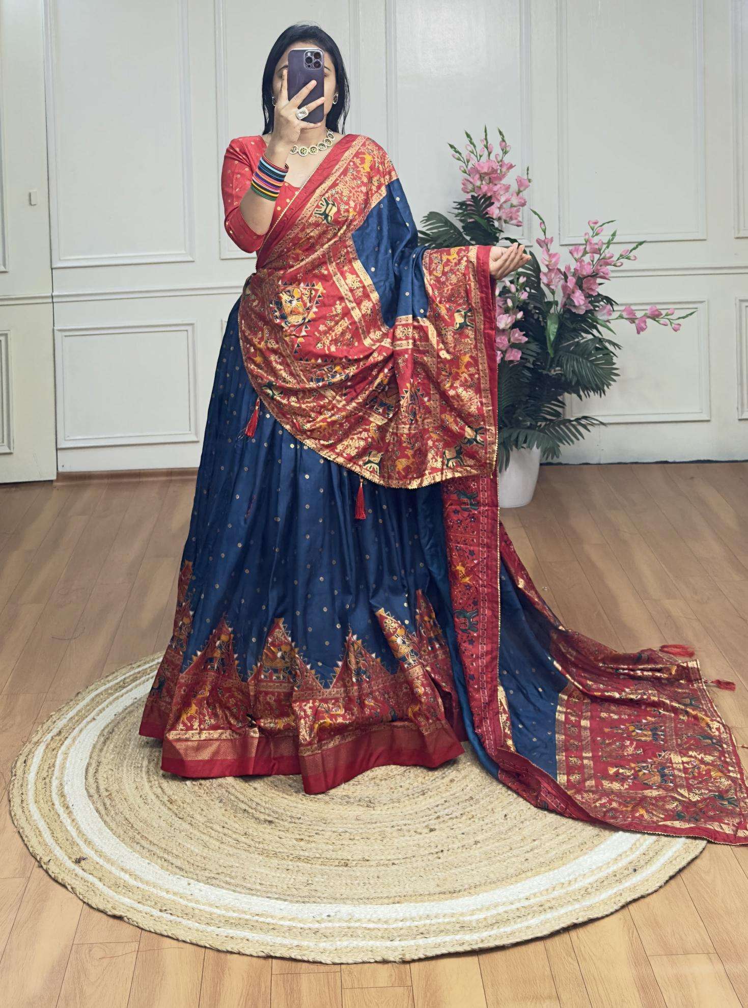 Piramid Green Dola Silk Lehenga choli in Kolkata