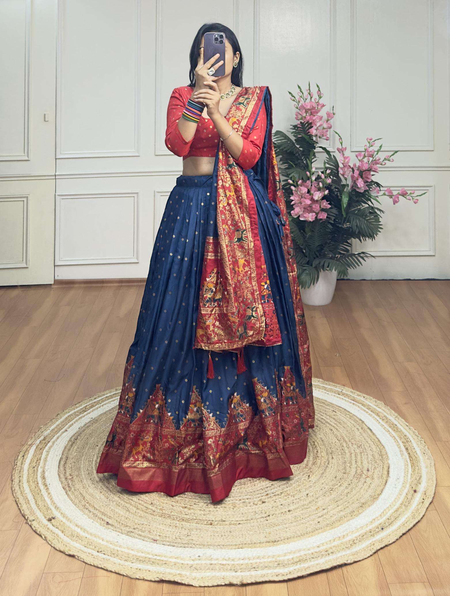 Piramid Green Dola Silk Lehenga choli in Kolkata