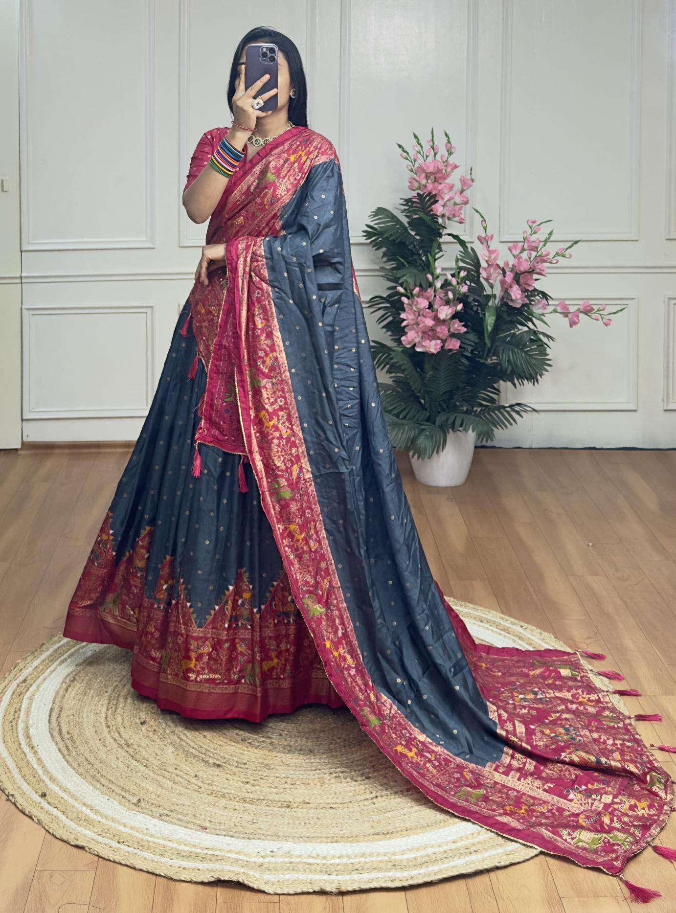 Piramid Green Dola Silk Lehenga choli in Kolkata
