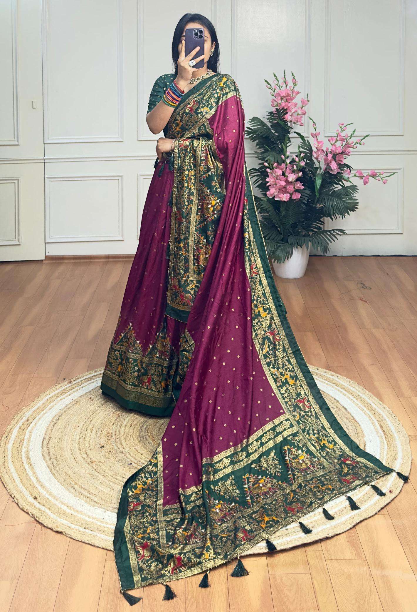 Piramid Green Dola Silk Lehenga choli in Kolkata