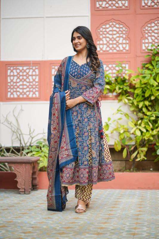Premium quality cottton anarkali Indian Kurti manufacturers in Gujarat