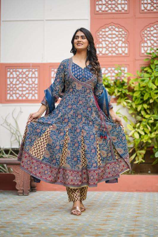 Premium quality cottton anarkali Indian Kurti manufacturers in Gujarat
