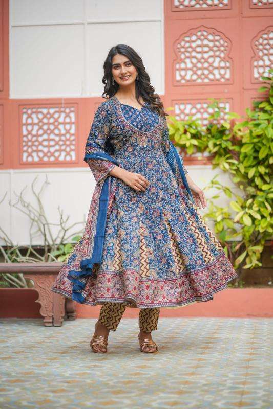 Premium quality cottton anarkali Indian Kurti manufacturers in Gujarat