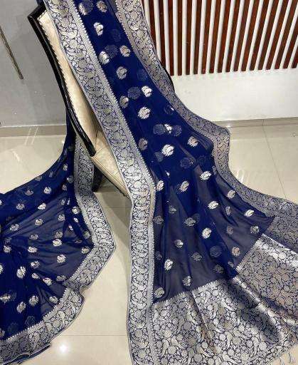 Pure crepe georgette silk Saree wholesale prices in Mumbai