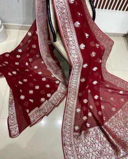 Pure crepe georgette silk Saree wholesale prices in Mumbai