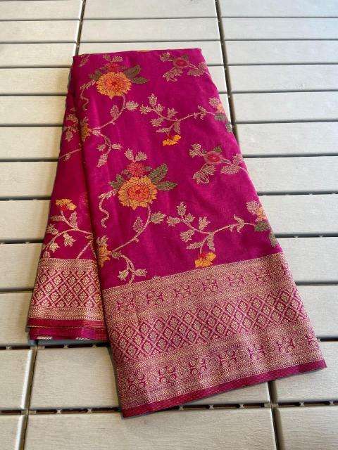 Pure crepe khadi silk finest Wholesale saree market in India