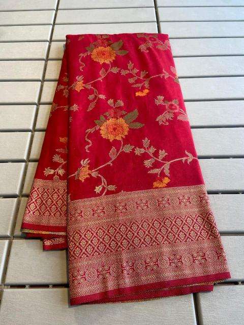 Pure crepe khadi silk finest Wholesale saree market in India