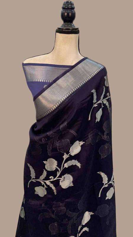 Pure soft khadi crepe silk Designer sarees wholesale in Mumbai
