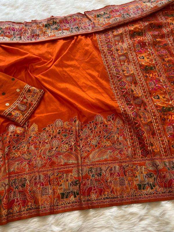 Pure soft rajwadi pashmina Saree supplier in Mumbai