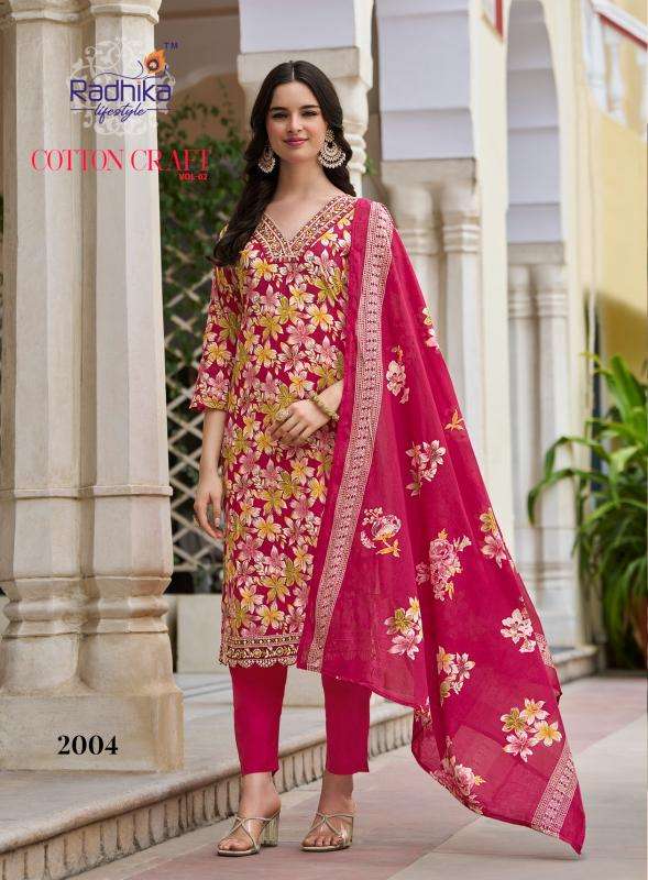 Radhika lifestyle cotton craft vol 2 Wholesale kurtis in Hyderabad