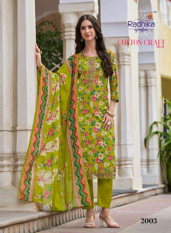 Radhika lifestyle cotton craft vol 2 Wholesale kurtis in Hyderabad