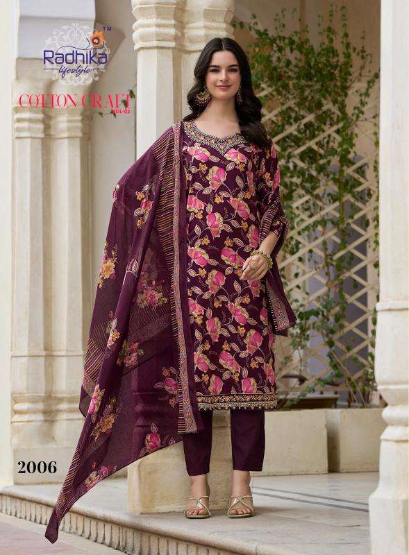 Radhika lifestyle cotton craft vol 2 Wholesale kurtis in Hyderabad