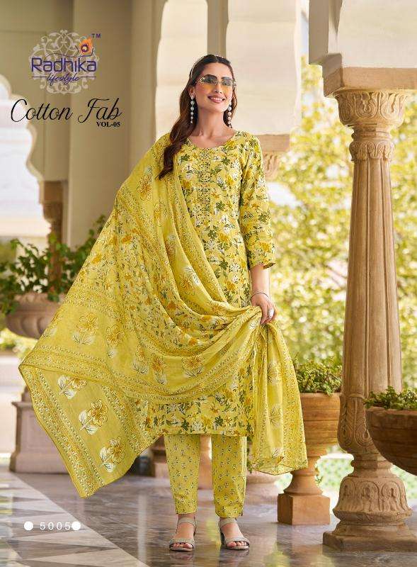 Radhika lifestyle cotton fab vol 5 Wholesale Kurti supplier in Bangalore