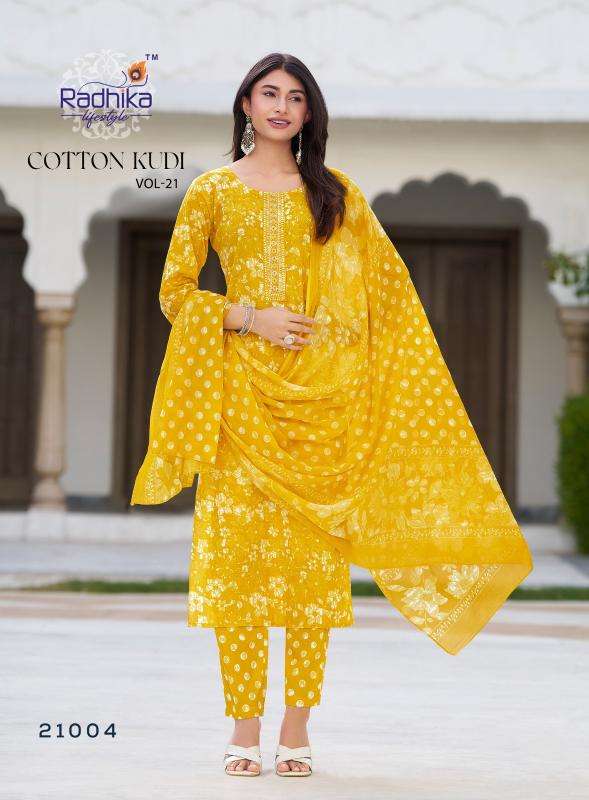 Radhika lifestyle cotton kudi vol 21 Ladies Kurtis in Ahmedabad