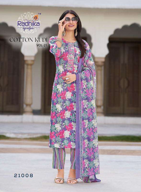 Radhika lifestyle cotton kudi vol 21 Ladies Kurtis in Ahmedabad