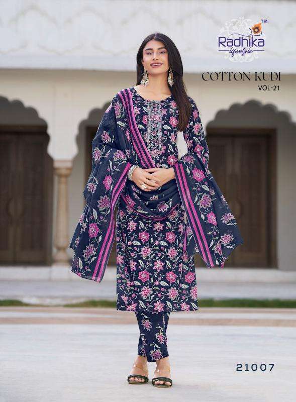 Radhika lifestyle cotton kudi vol 21 Ladies Kurtis in Ahmedabad