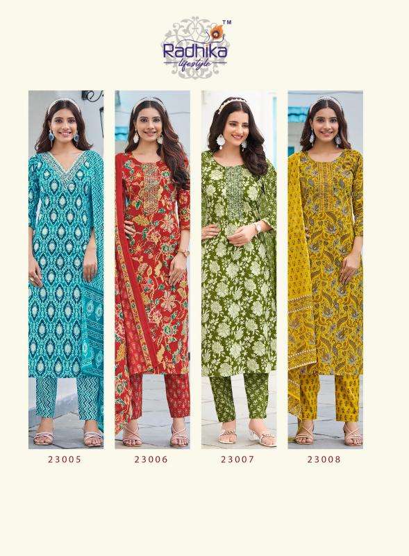 Radhika lifestyle cotton kudi vol 22 indian brand kurti