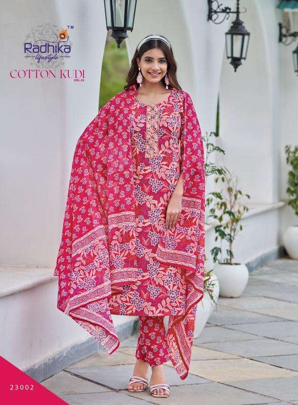 Radhika lifestyle cotton kudi vol 22 indian brand kurti