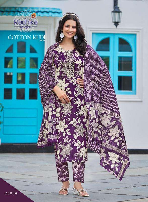 Radhika lifestyle cotton kudi vol 22 indian brand kurti