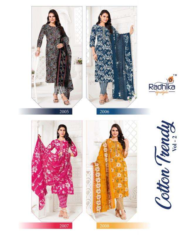 Radhika lifestyle cotton trendy vol 2 Wholesale kurtis in Surat