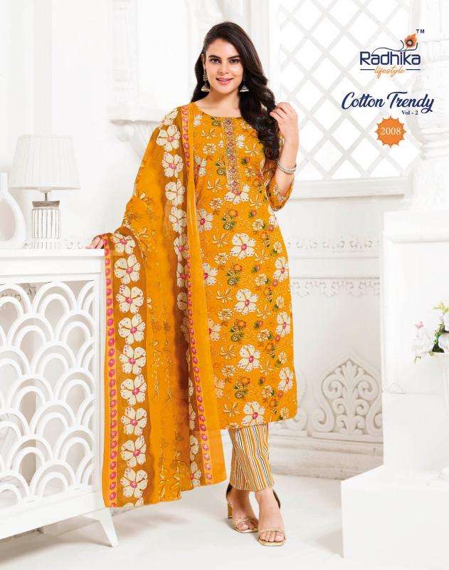 Radhika lifestyle cotton trendy vol 2 Wholesale kurtis in Surat