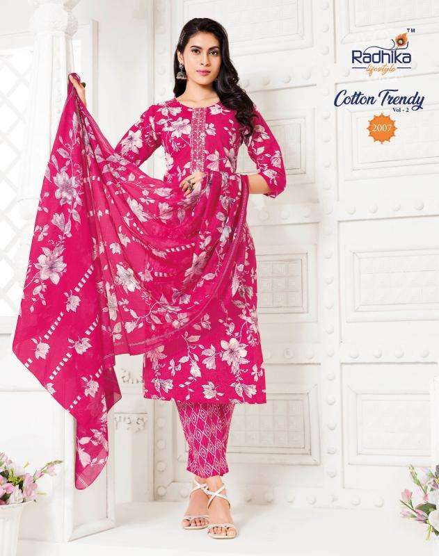 Radhika lifestyle cotton trendy vol 2 Wholesale kurtis in Surat