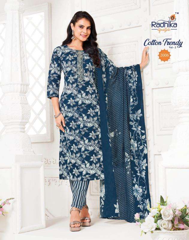 Radhika lifestyle cotton trendy vol 2 Wholesale kurtis in Surat